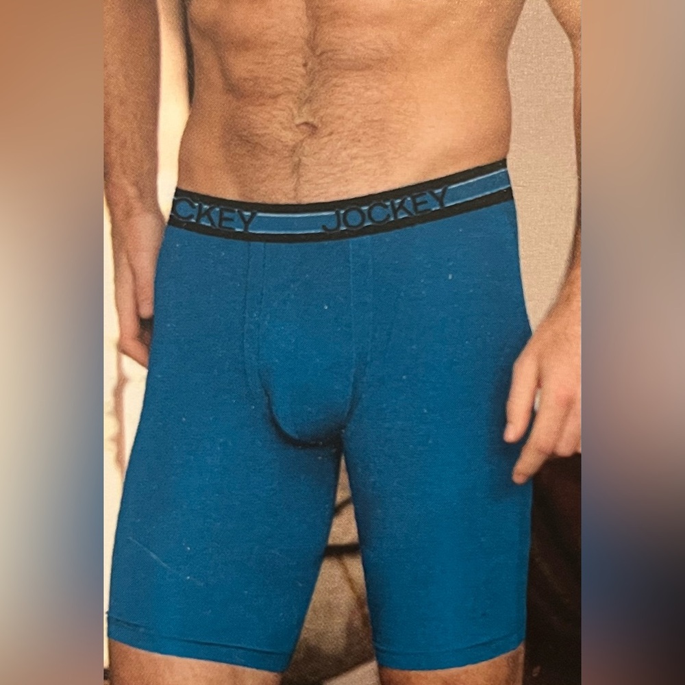 NWT Jockey Men’s 3pk No Chafe Pouch Long Leg Boxer Briefs